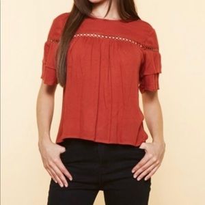 ❤️LAST CHANCE- Peasant Short Sleeve Top